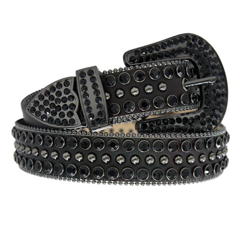 DNA Belt - (Heat Changing) Snake Skin Black With Black Stones (Black Black Stone)-Black Black Stone-X-Small-Nexus Clothing