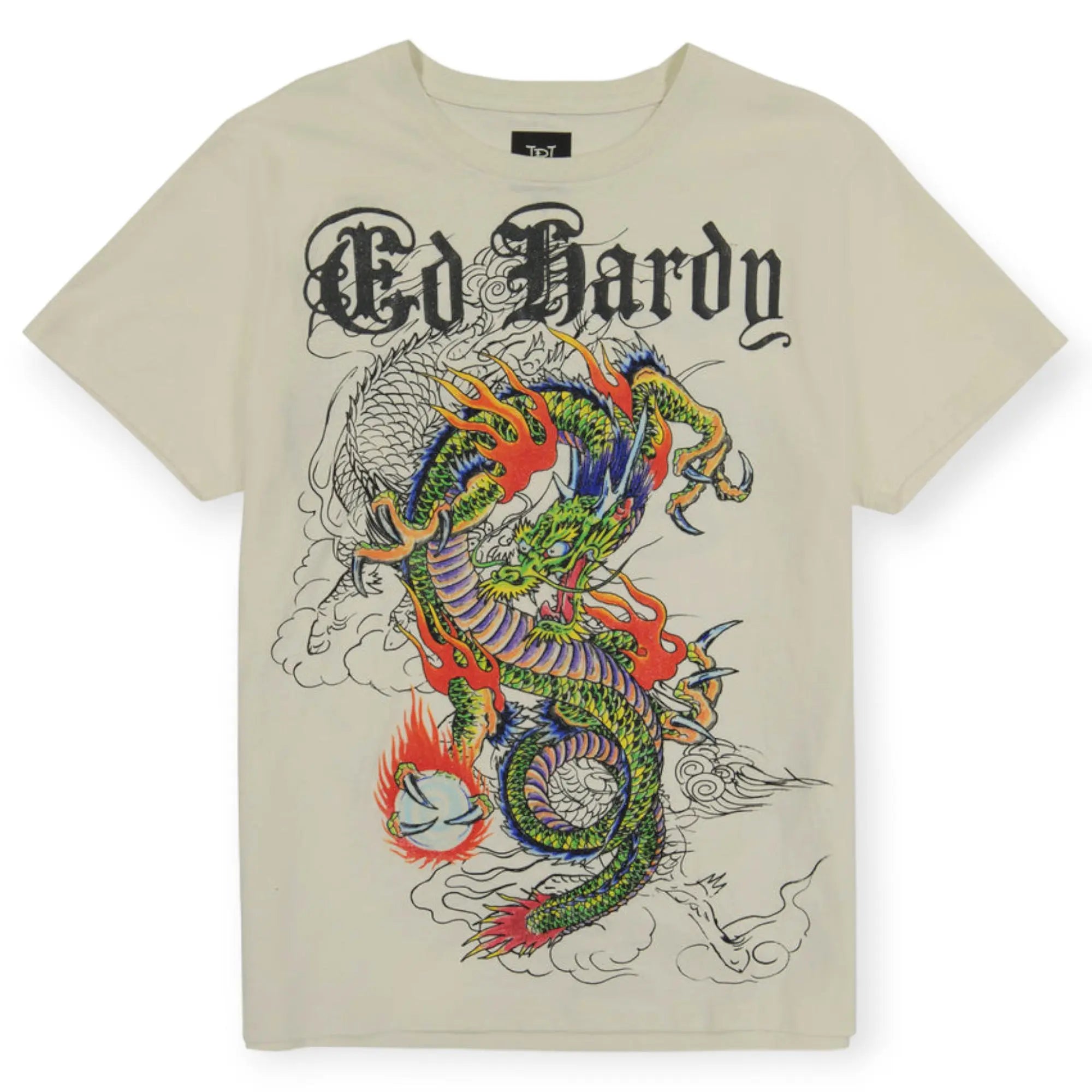 Ed Hardy Shirts Men Japan Dragon(Ivory)