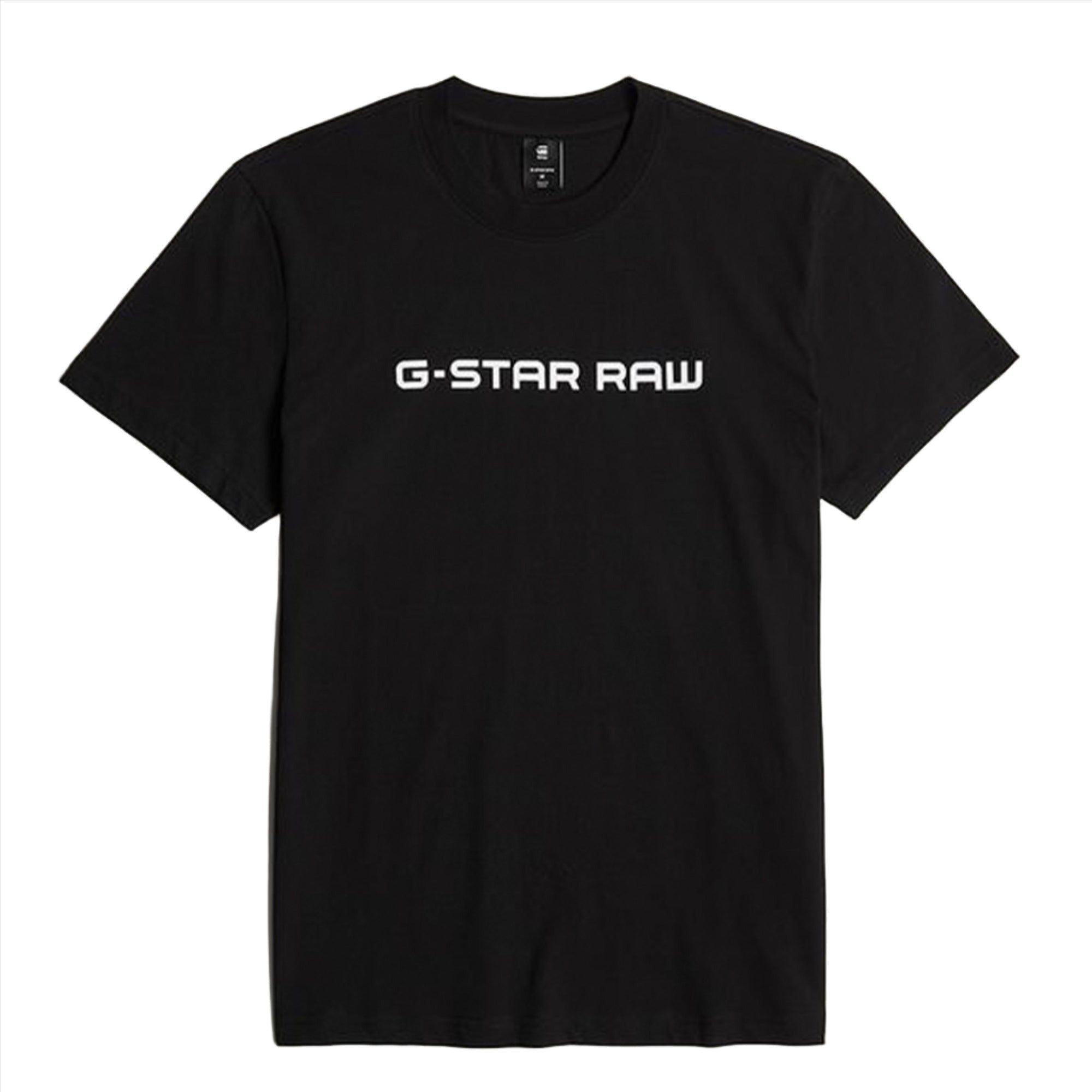 Gstar Men Corporate Script Logo R T Tee (Dark Black)-Dk Black-Small-Nexus Clothing