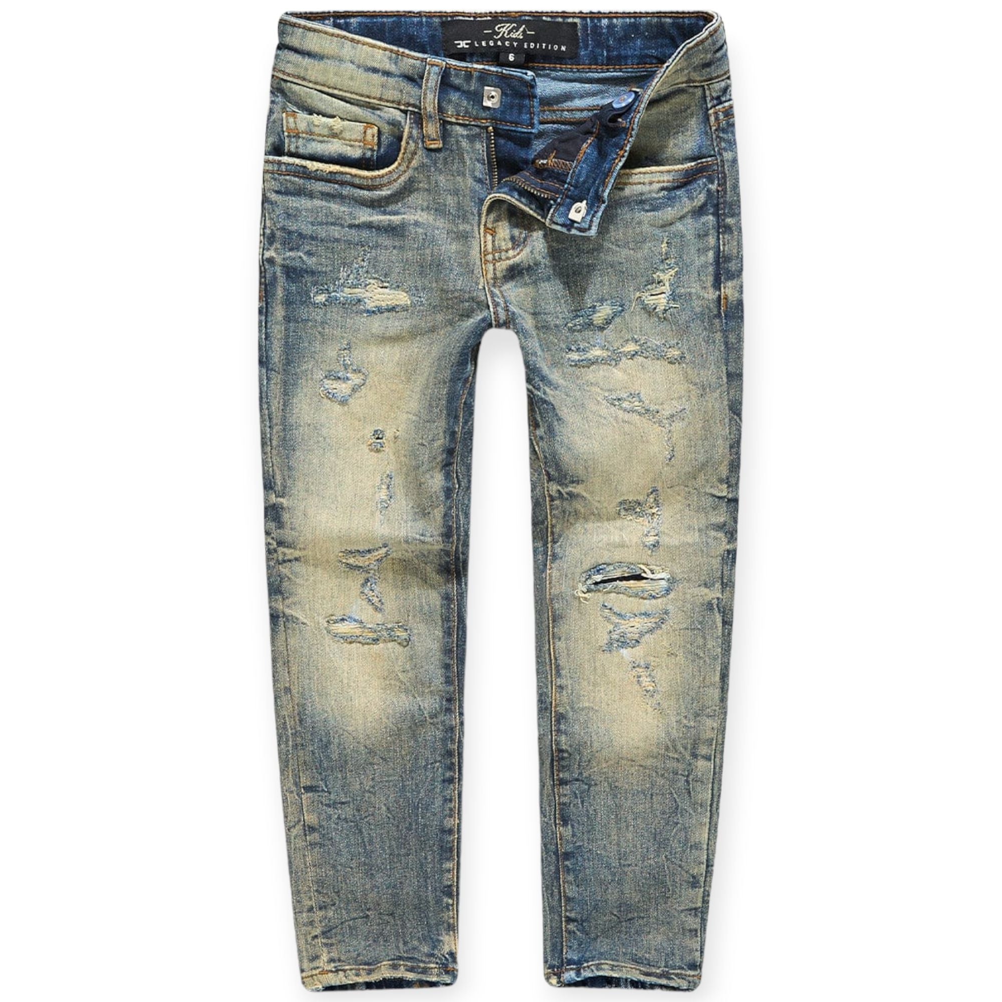 Jordan Craig Kids Desperado Denim Small Rip Jeans (Desert Storm)-Desert Storm-2T-Nexus Clothing