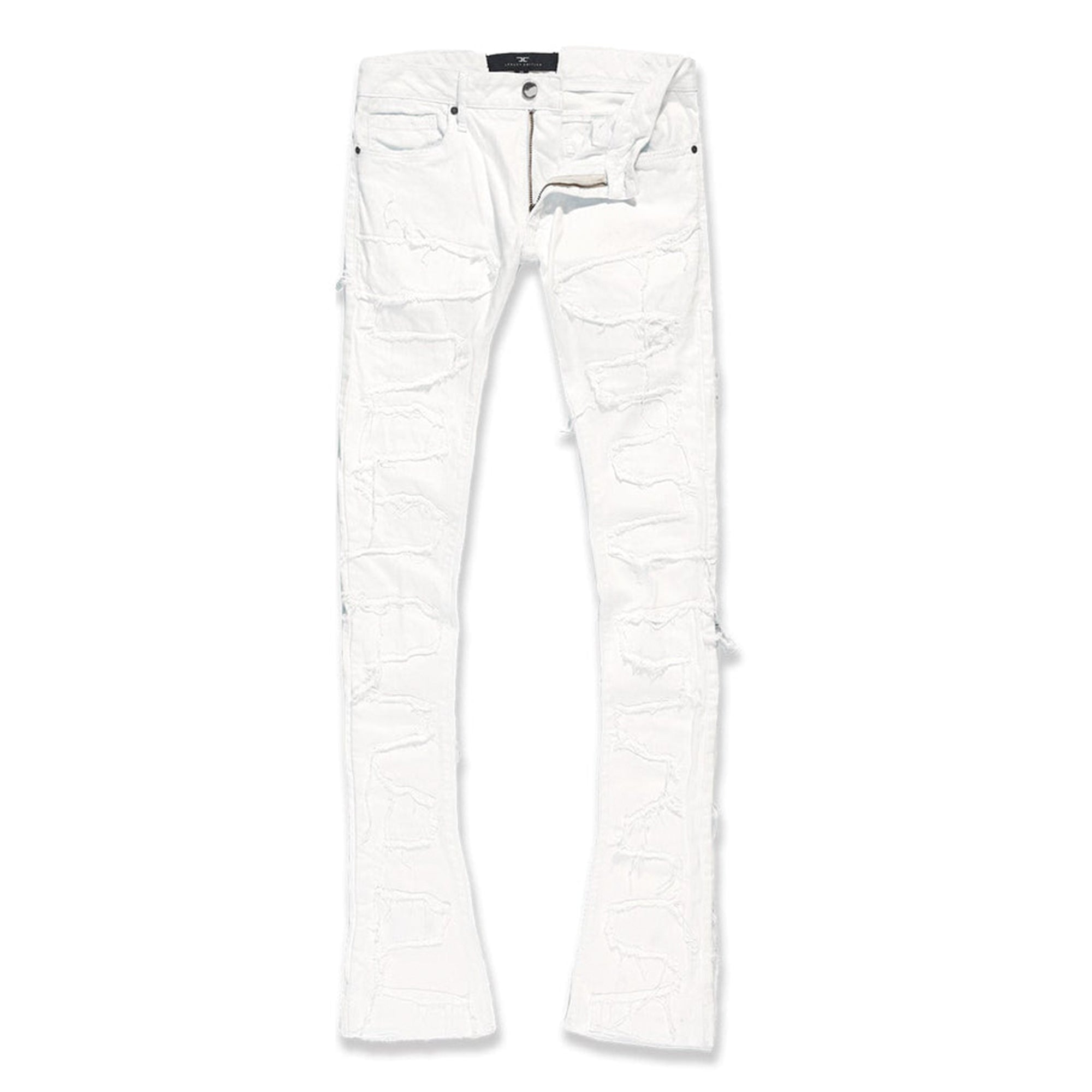 Jordan Craig Men Martin Stacked Python Jeans (Plaster)-Plaster-32W x 38L-Nexus Clothing