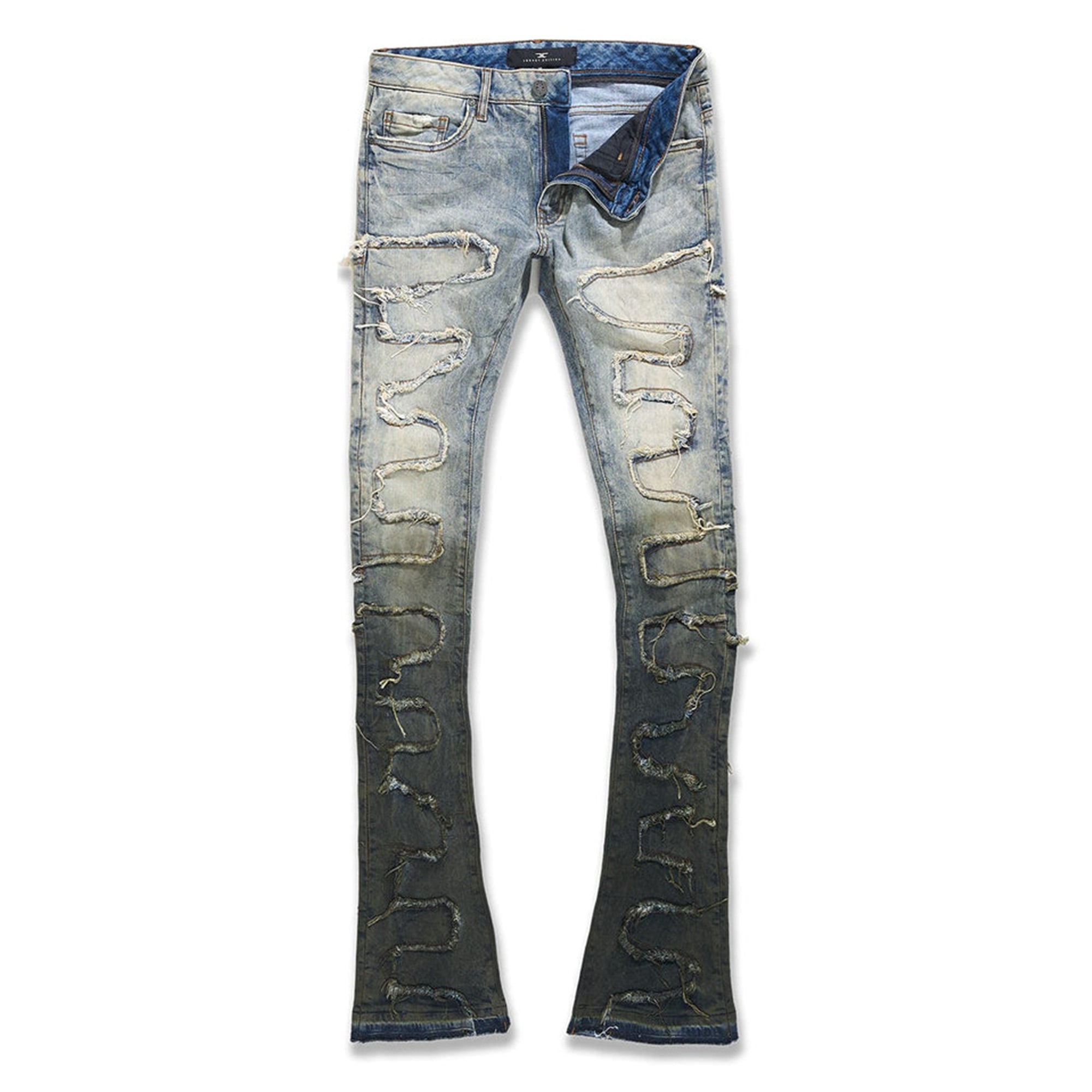 Jordan Craig Men Martin Stacked Python Jeans (Sunset)-Sunset-32W x 38L-Nexus Clothing