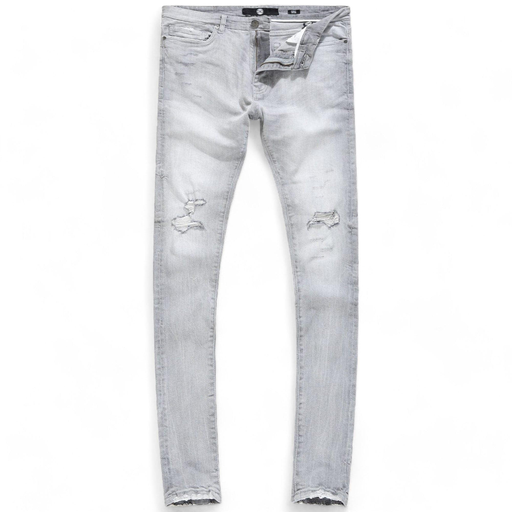 Jordan Craig Men Ross With Shreds Jeans (Cement Wash)-Cement Wash-44W X 32L-Nexus Clothing