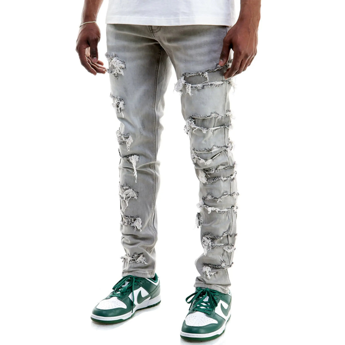 KNDK Men Complex Jeans (Grey)