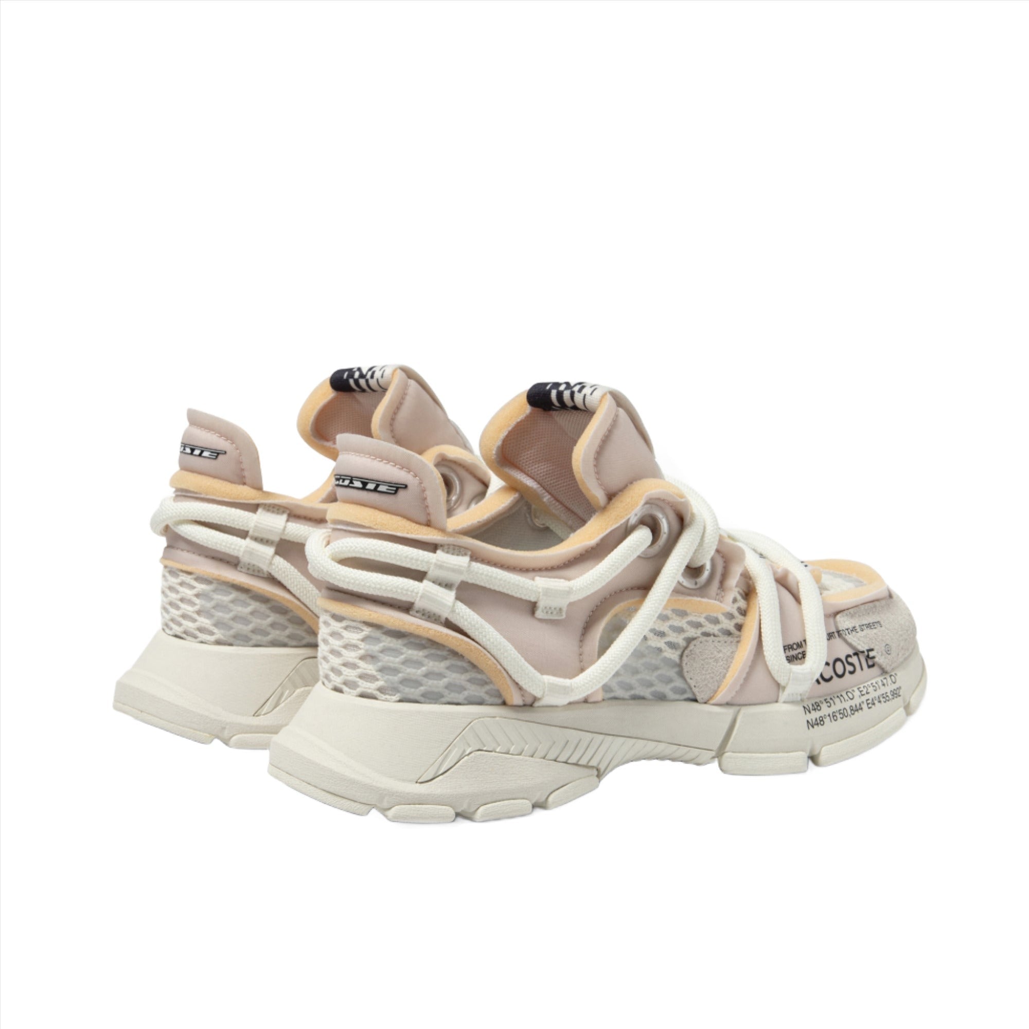 LACOSTE Men L003 Active Runway Sneakers (Off White)-Nexus Clothing