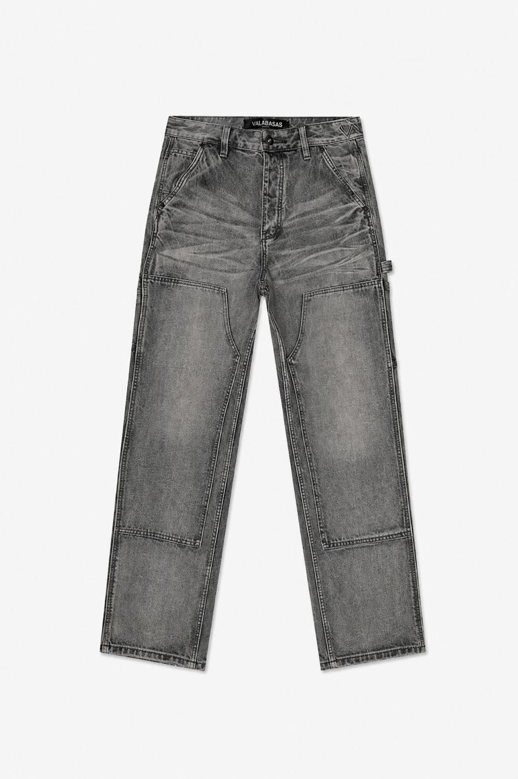 Valabasas Men Mr Straight Denim Jeans-Classic Fit - Grey