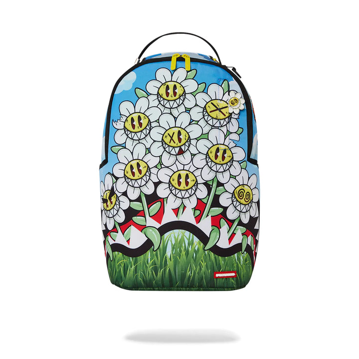 SprayGround Men Crazy Daisies Backpack Spring 2025 (Blue yellow Multi)