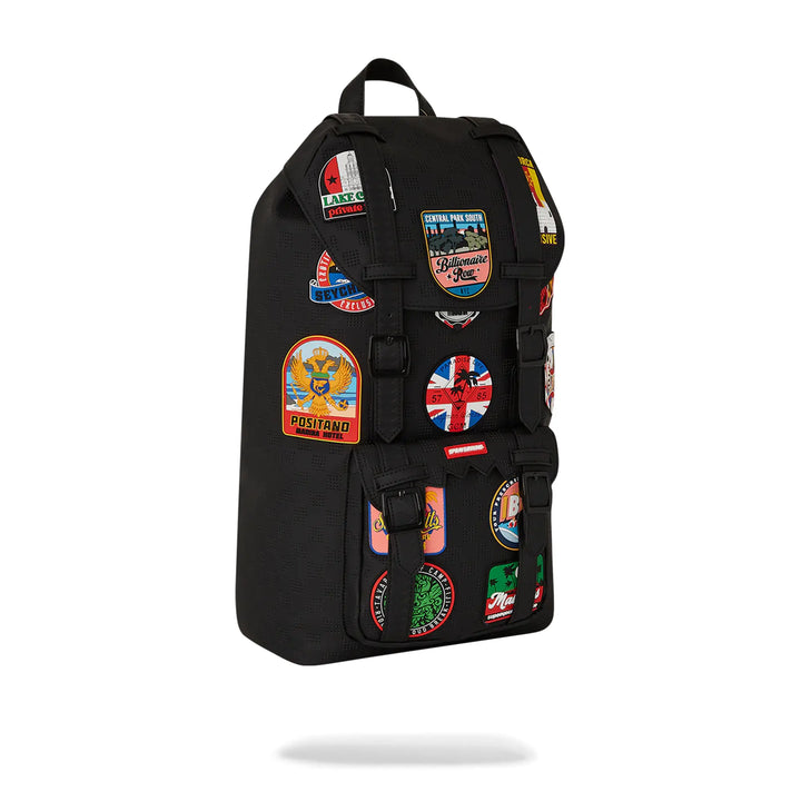 SprayGround Men Global Mogul Billionaire Backpack Hills Spring 2025 (Black Multi)