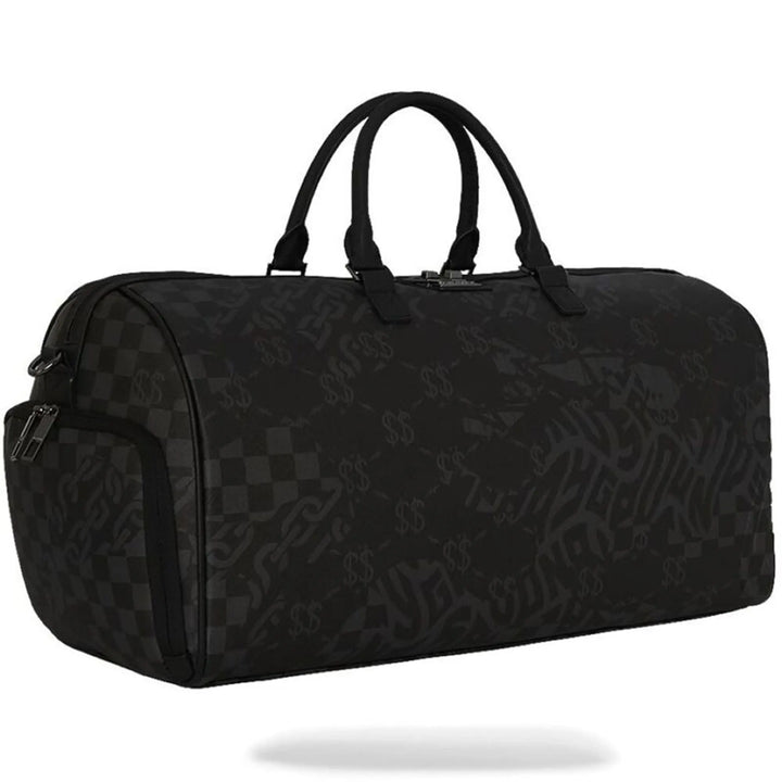 SprayGround Men 3AM Check Emperor Duffle Spring 2025 Duffel (Black Charcoal)