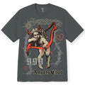 3Forty Inc Men Angels Club Tee (Charcoal)