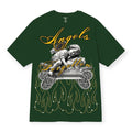 3Forty Inc Men Angels comfortable fit Tee Forest Green