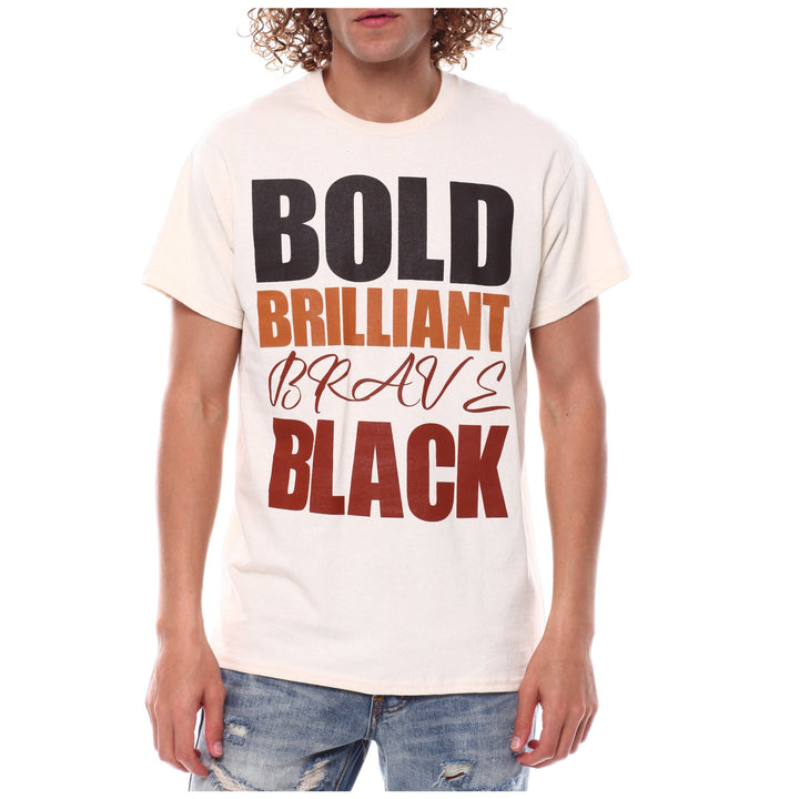 3Forty Inc Men Bold Brilliant Brave T-Shirt (Natural)-Natural-Small-Nexus Clothing