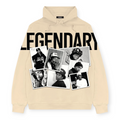 3Forty Inc Men Legendary Digital Causal Fit Hoodie Natural