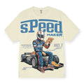 3Forty Inc Men Speed Maker Comfortable Fit Tee - Natural