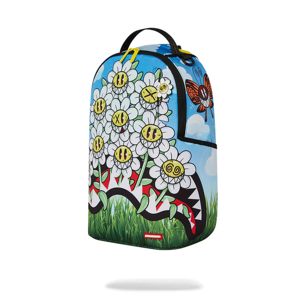 SprayGround Men Crazy Daisies Backpack Spring 2025 (Blue yellow Multi)