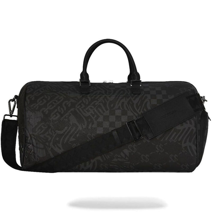 SprayGround Men 3AM Check Emperor Duffle Spring 2025 Duffel (Black Charcoal)