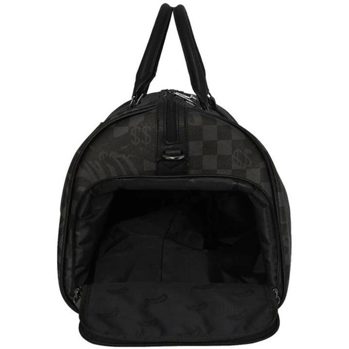 SprayGround Men 3AM Check Emperor Duffle Spring 2025 Duffel (Black Charcoal)