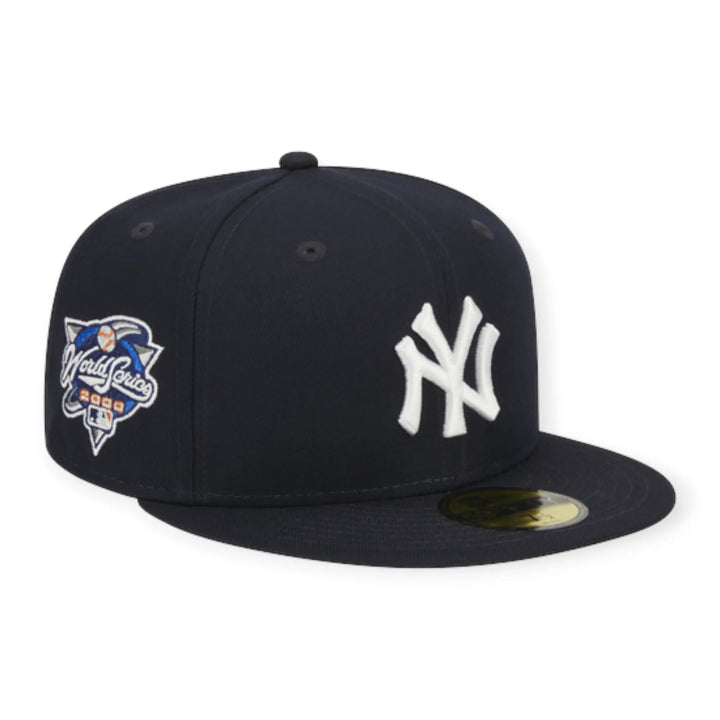 New Era Men 59Fifty NY Yankees Evergreen Side Patch Fitted (Navy White) New Era