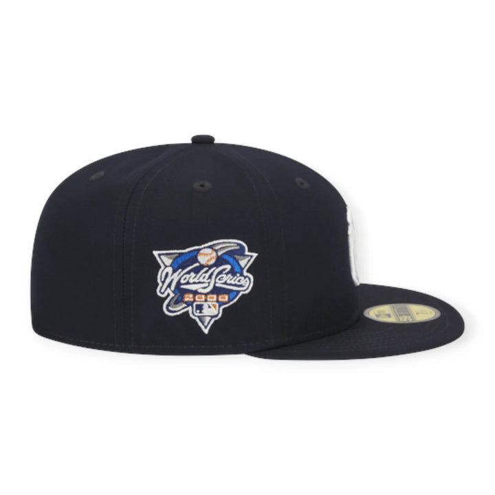 New Era Men 59Fifty NY Yankees Evergreen Side Patch Fitted (Navy White) New Era