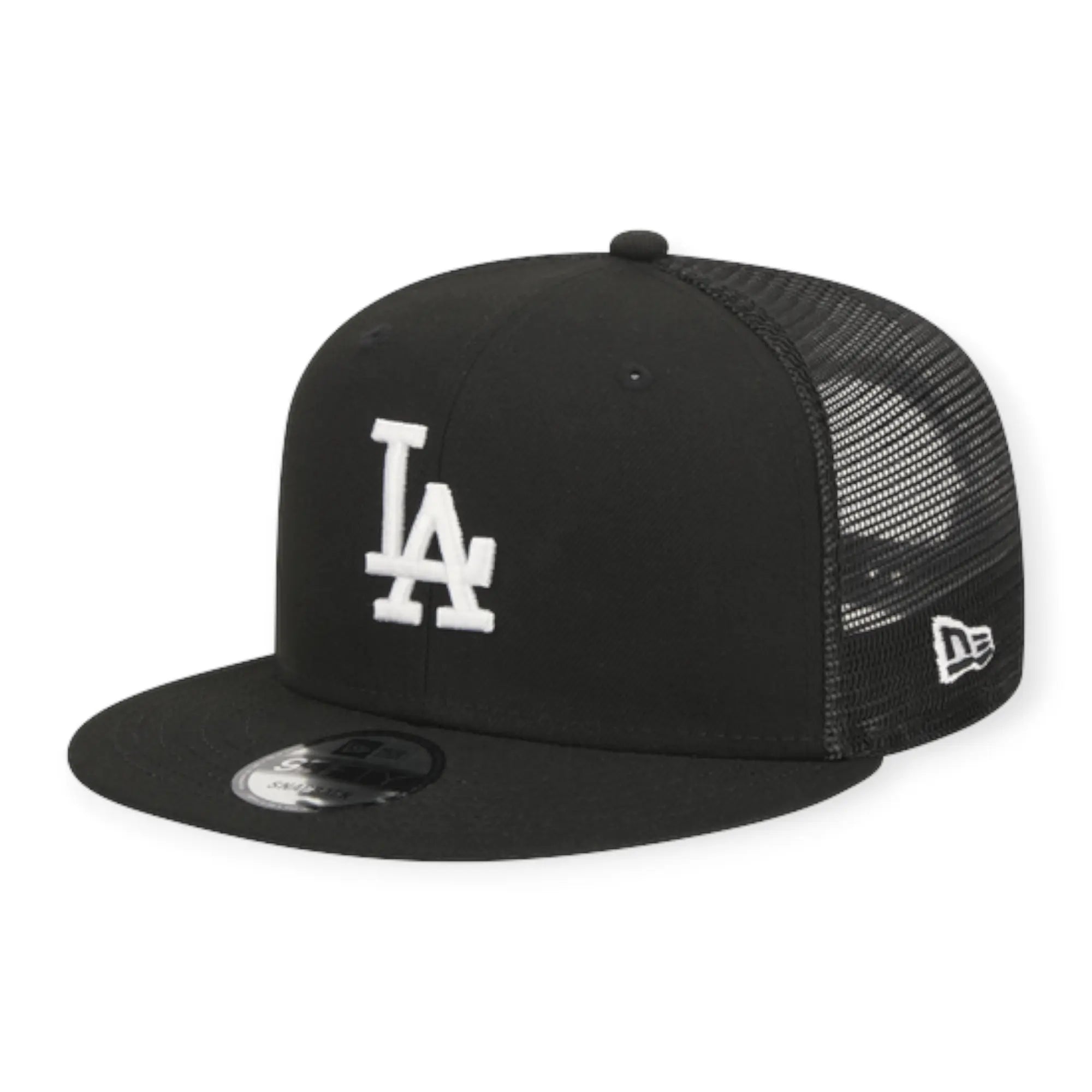 New Era Men 9Fifty EG Trucker Los Dodgers Cap Snapback (Black White)