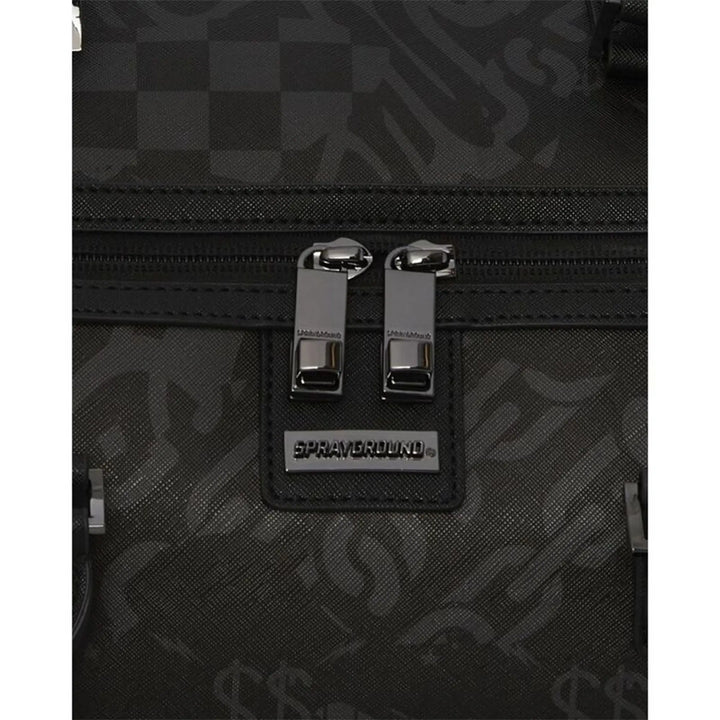 SprayGround Men 3AM Check Emperor Duffle Spring 2025 Duffel (Black Charcoal)