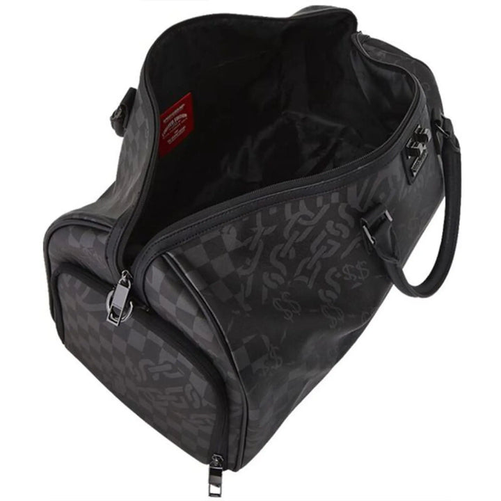 SprayGround Men 3AM Check Emperor Duffle Spring 2025 Duffel (Black Charcoal)