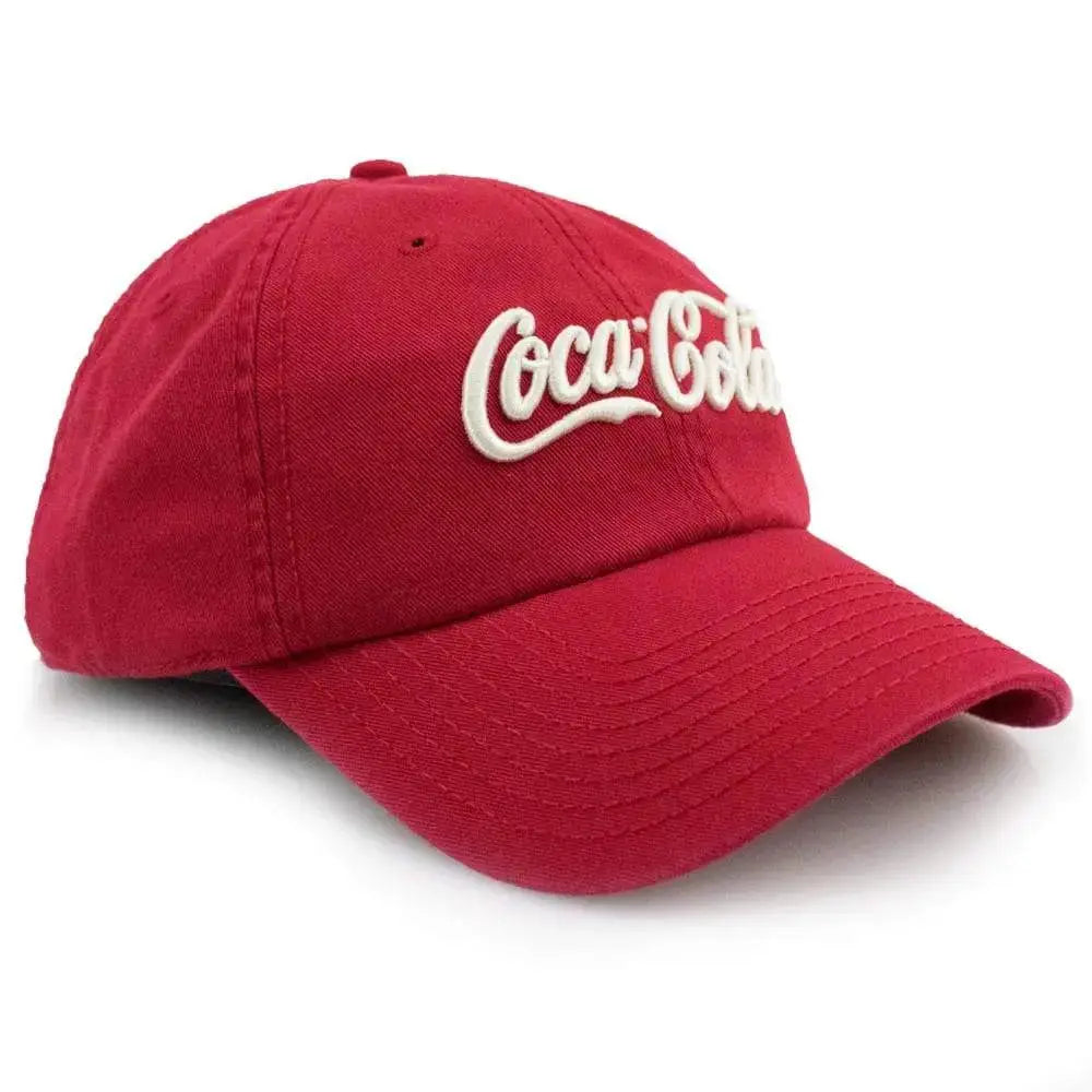 American Needle Coca-Cola Washed Slouch Red Hat-Red-OneSize-Nexus Clothing