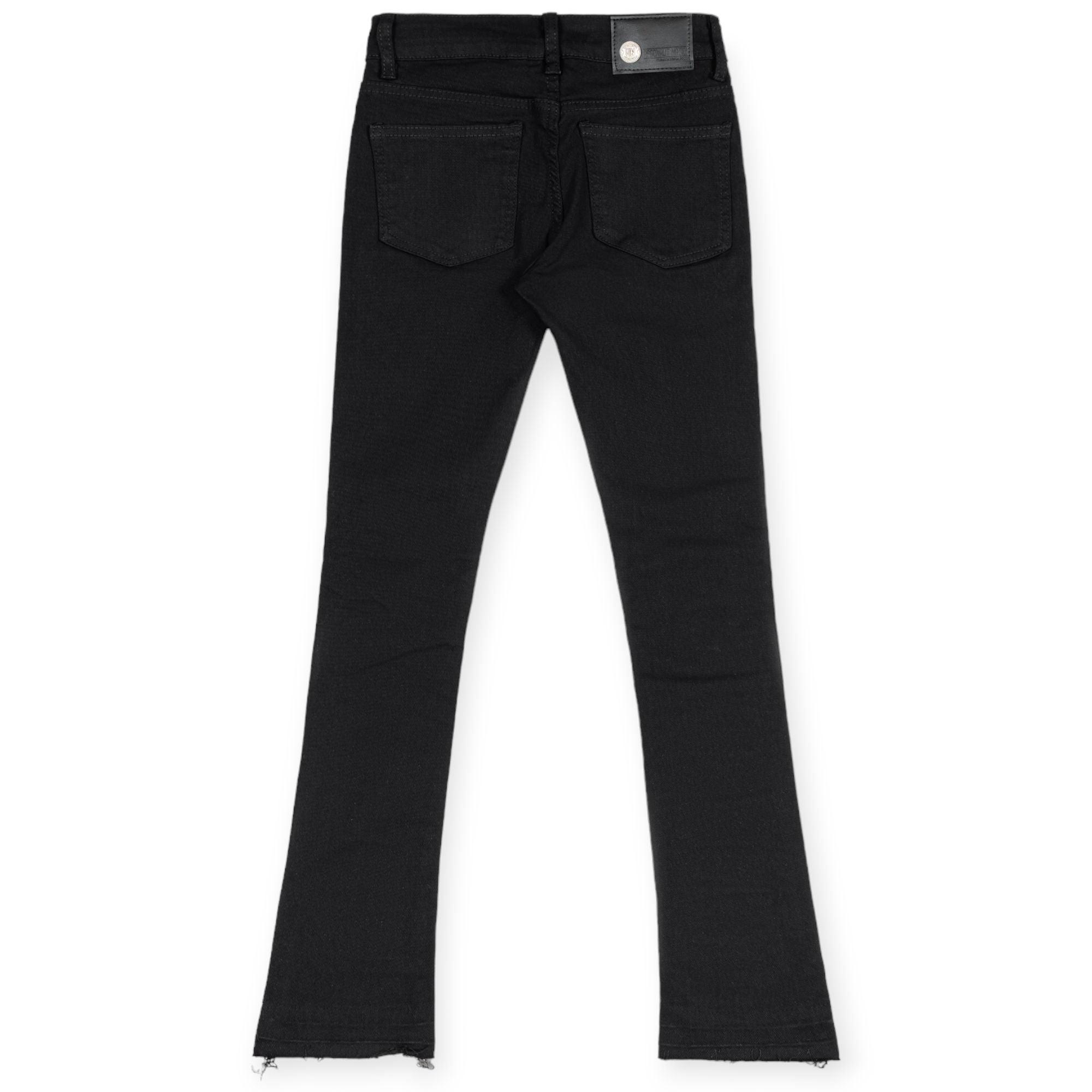 Argonaut Nations Boys Ripped Stacked Jeans (Black)-Nexus Clothing