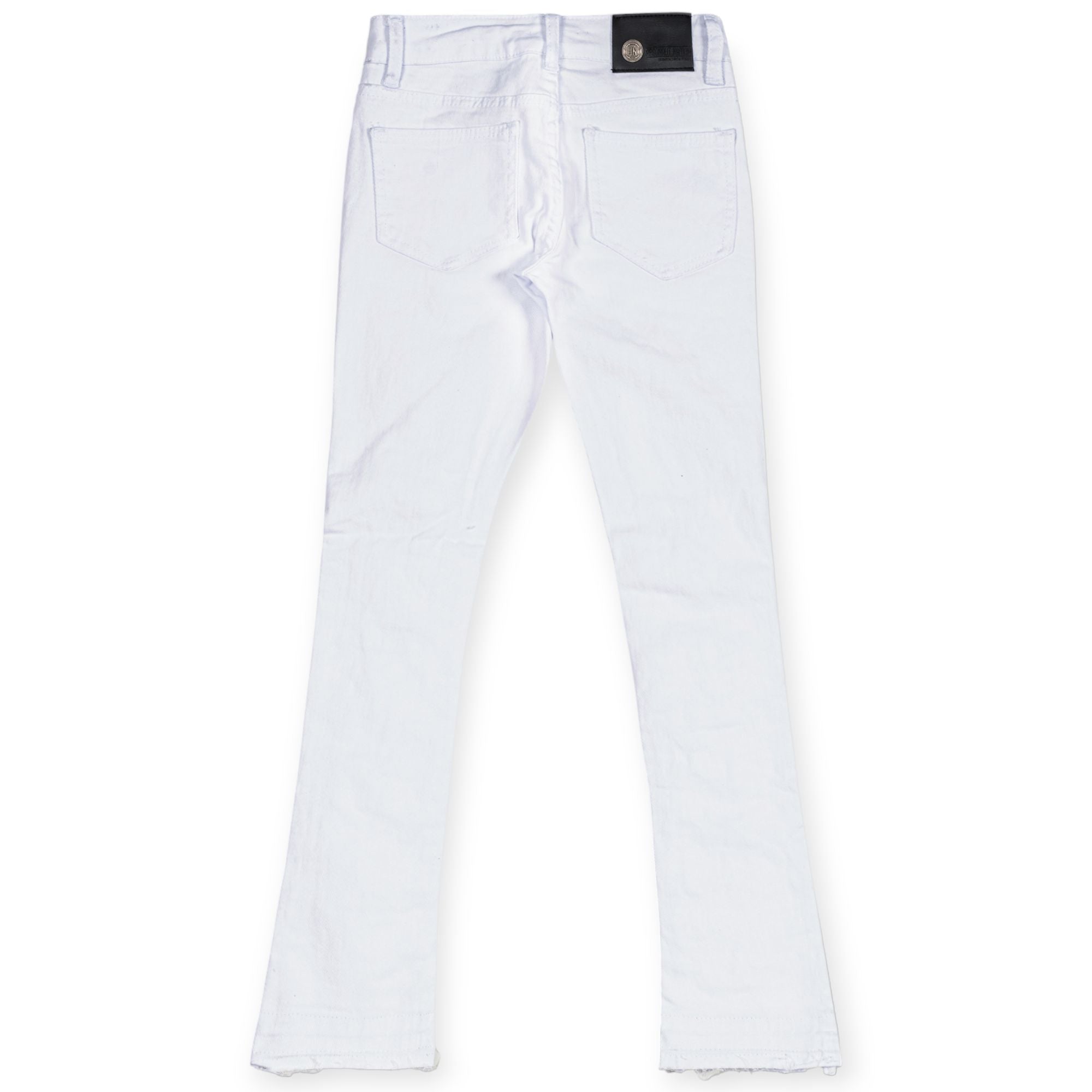 Argonaut Nations Boys Ripped Stacked Jeans (White)-Nexus Clothing