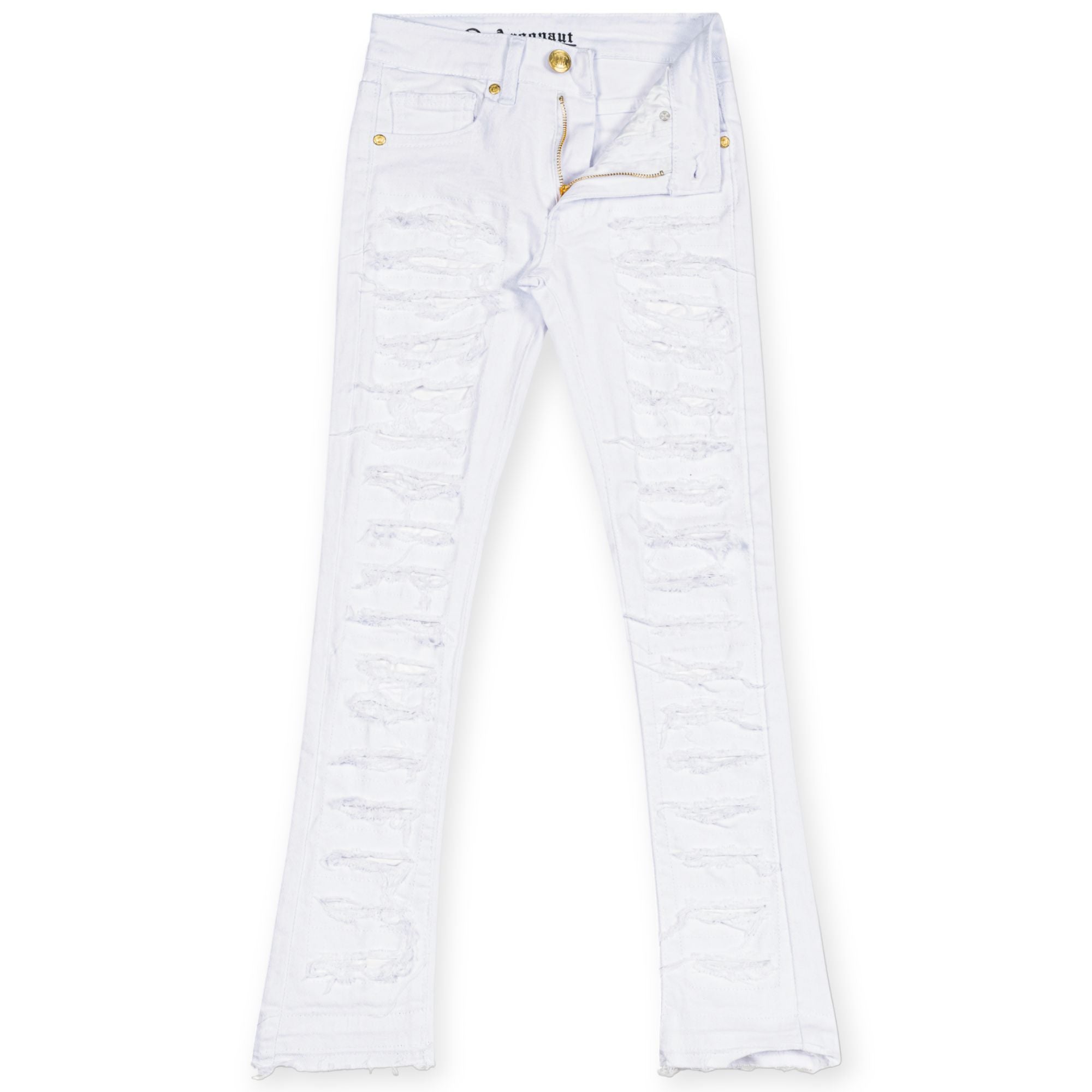 Argonaut Nations Boys Ripped Stacked Jeans (White)-White-8-Nexus Clothing
