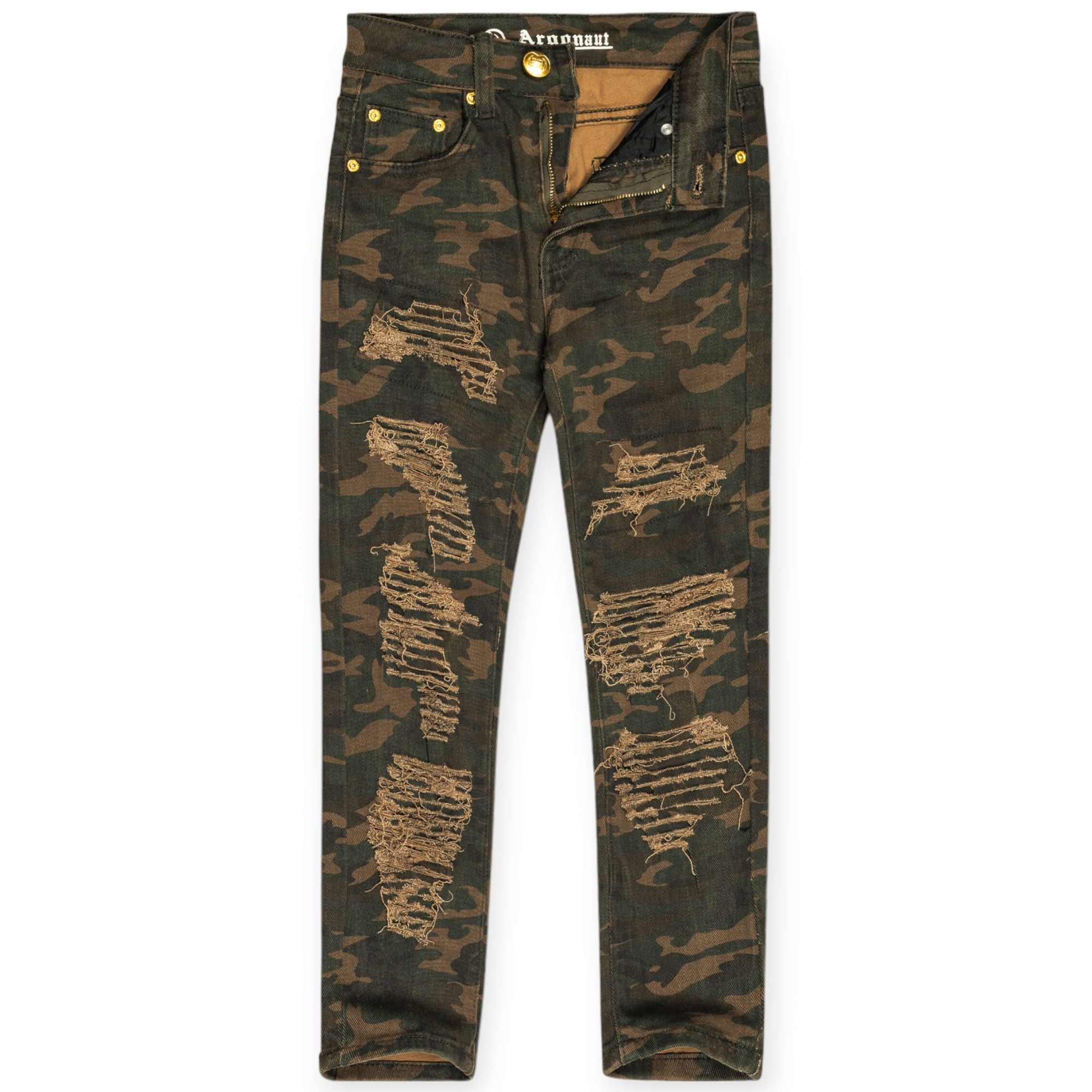 Argonaut Nations Kids Ripped Pants (woodland)-Woodland-14-Nexus Clothing