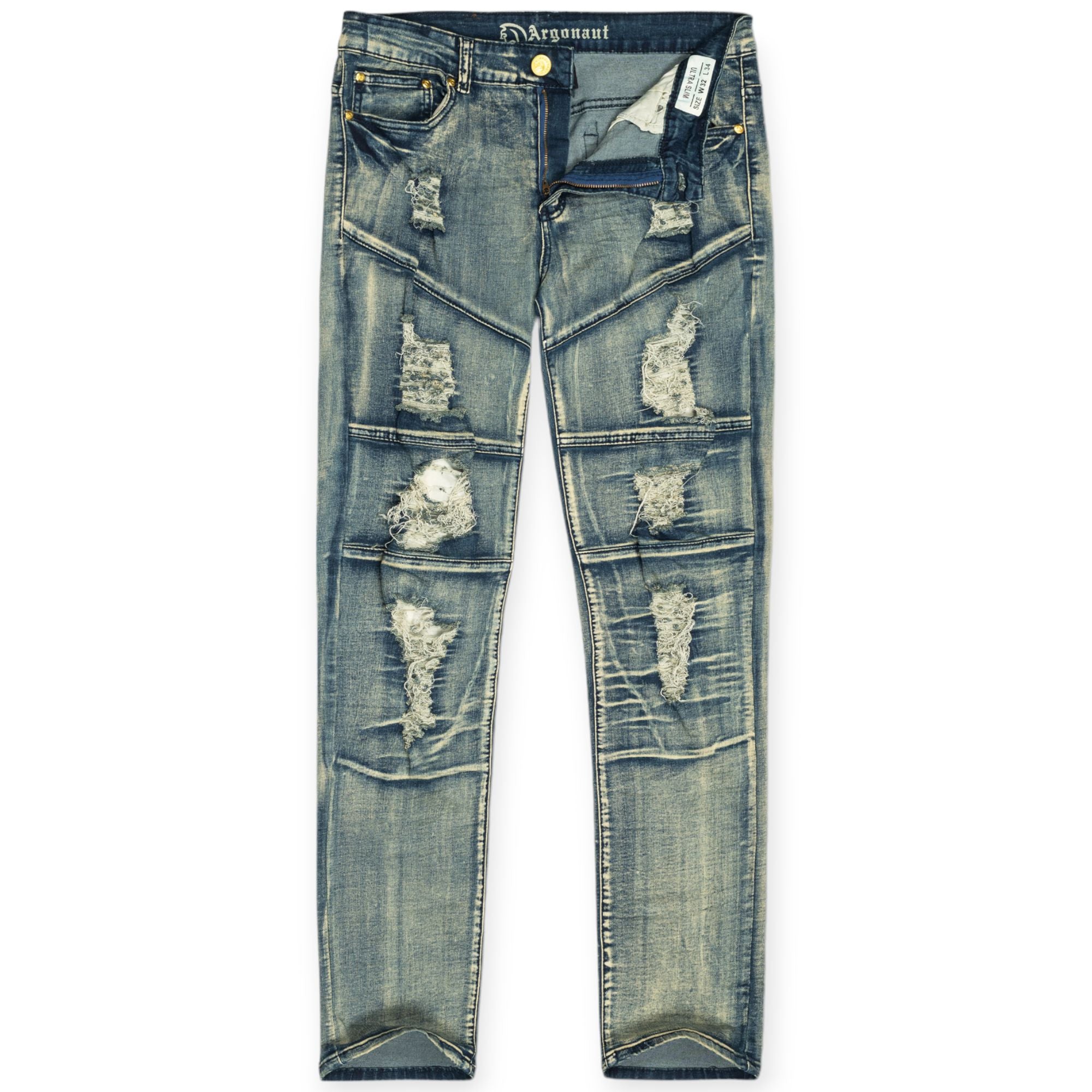 Argonaut Nations Men Ripped Twill Pants (Vintage)-Vintage-32W X 32L-Nexus Clothing