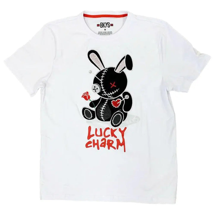 BKYS - Black Keys Lucky Charm Tee Patch White Black-White Black-Small-Nexus Clothing