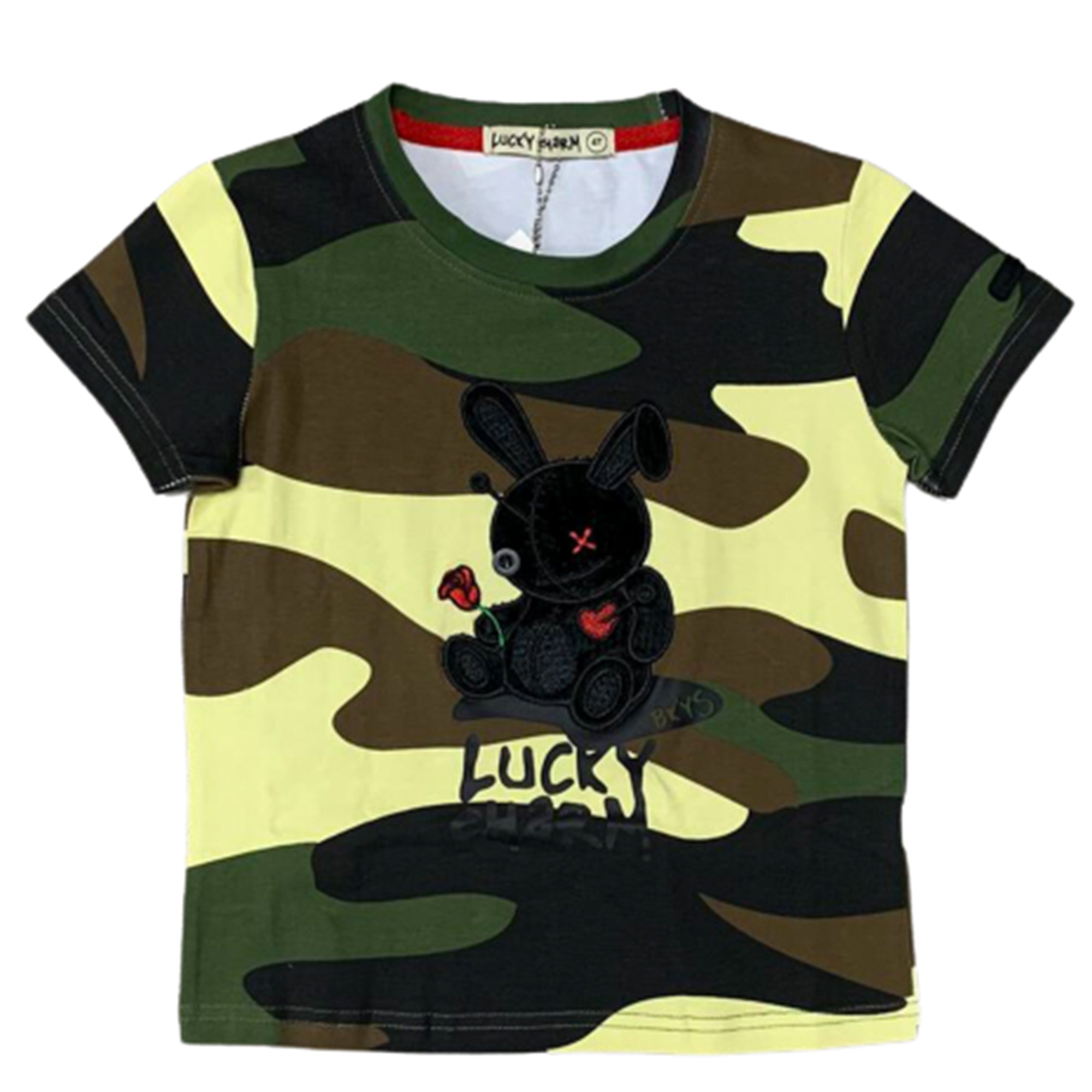 Black Keys Kids Lucky Charm T-Shirt (Camo Black)-Camo Black-10T-Nexus Clothing