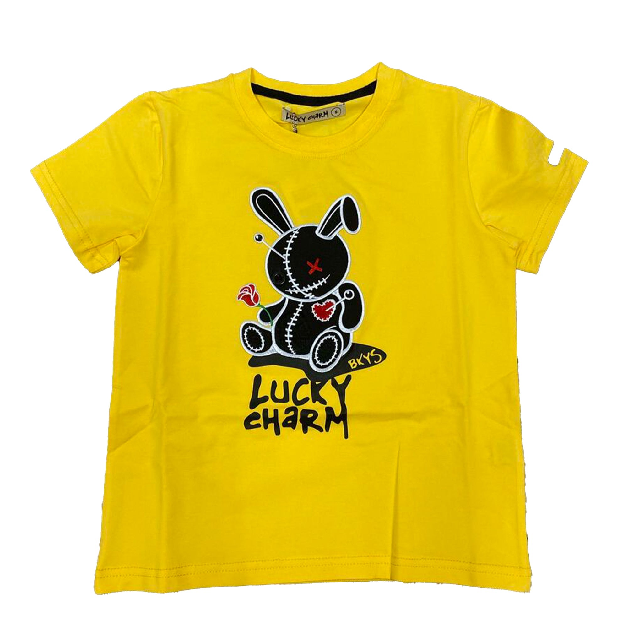 Black Keys Kids Lucky Charm T-Shirt (Gold Black)-Gold Black-10T-Nexus Clothing