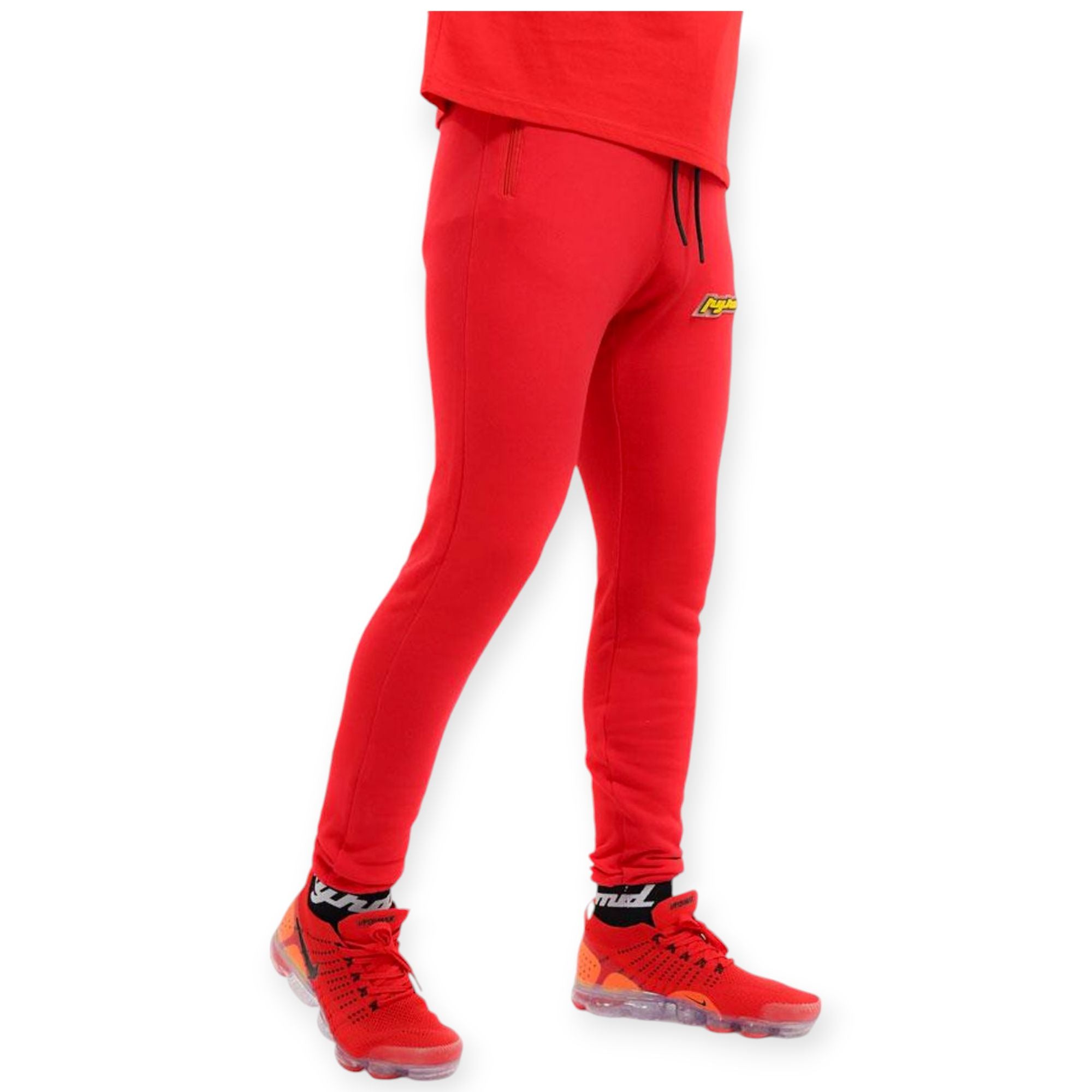 Black Pyramid Kids 3D Patch Jogger (Red)-Nexus Clothing