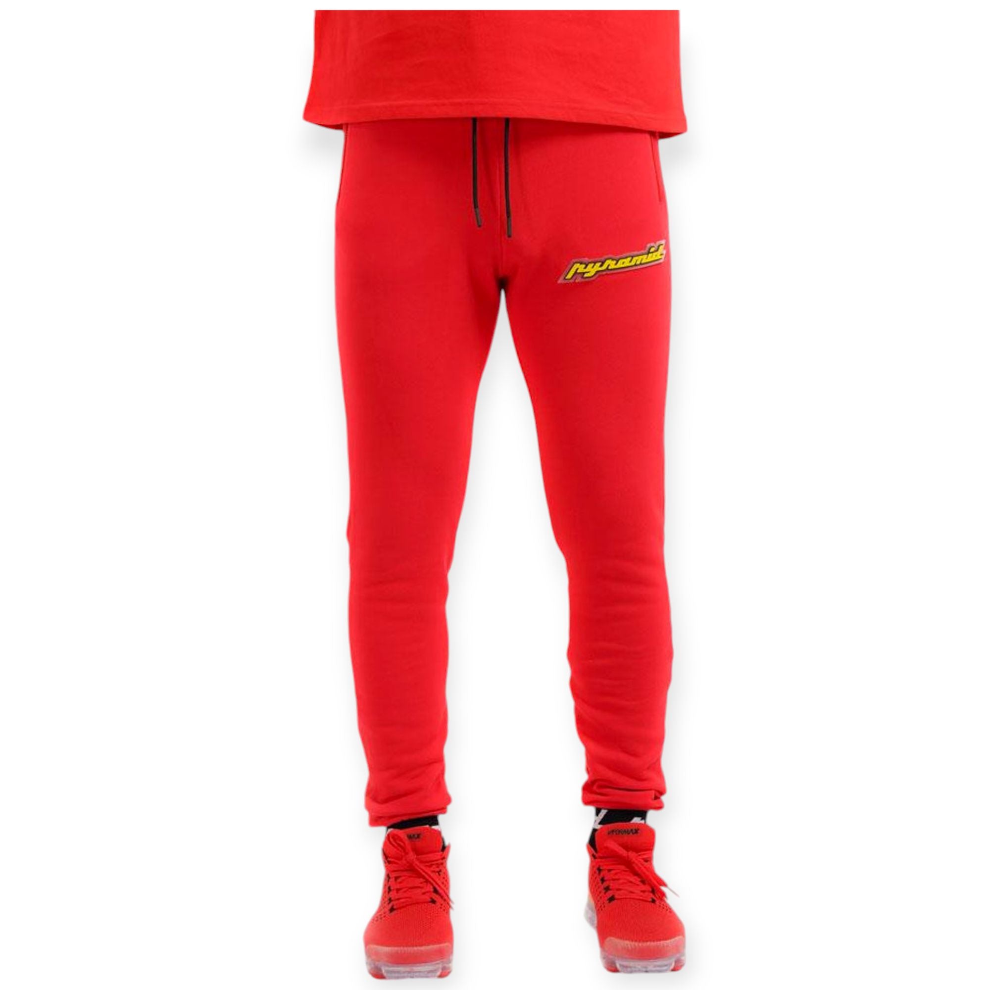 Black Pyramid Kids 3D Patch Jogger (Red)-Red-Medium-Nexus Clothing