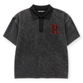 Rebel Minds Men Spartans Washed Polo comfort Tee Rust