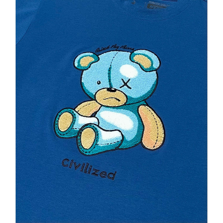 Civilized Men Civilized Bear Tee (Dark Blue)-Nexus Clothing