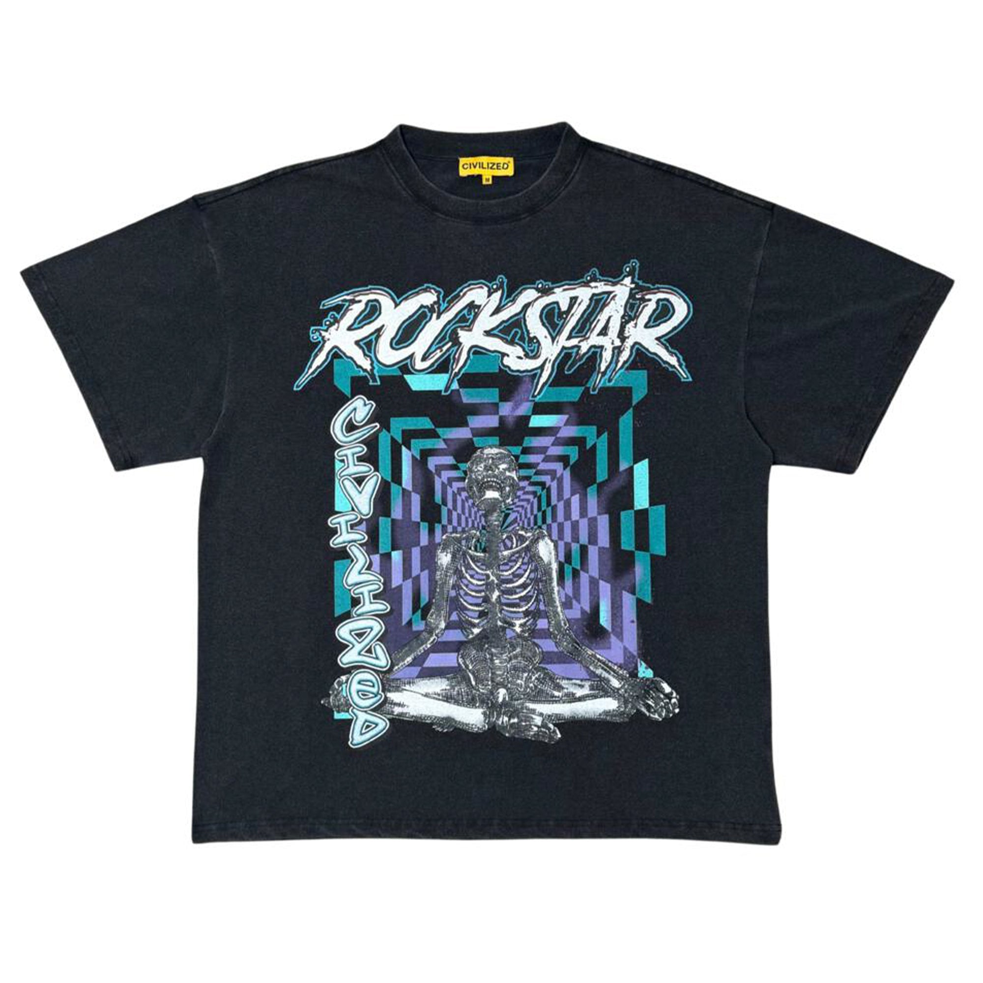 Civilized Men Rockstar Tee (Black)-Black-Small-Nexus Clothing