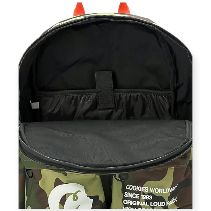 Cookies Orion Men Canvas Smell Proof Backpack (Green Camo) display picture 1