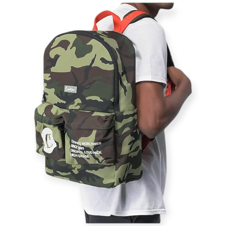 Cookies Orion Canvas Smell Proof Backpack Olive Green NWT Cookies Maverick Utility Canvas Smell Proof Backpack Olive  main image 2
