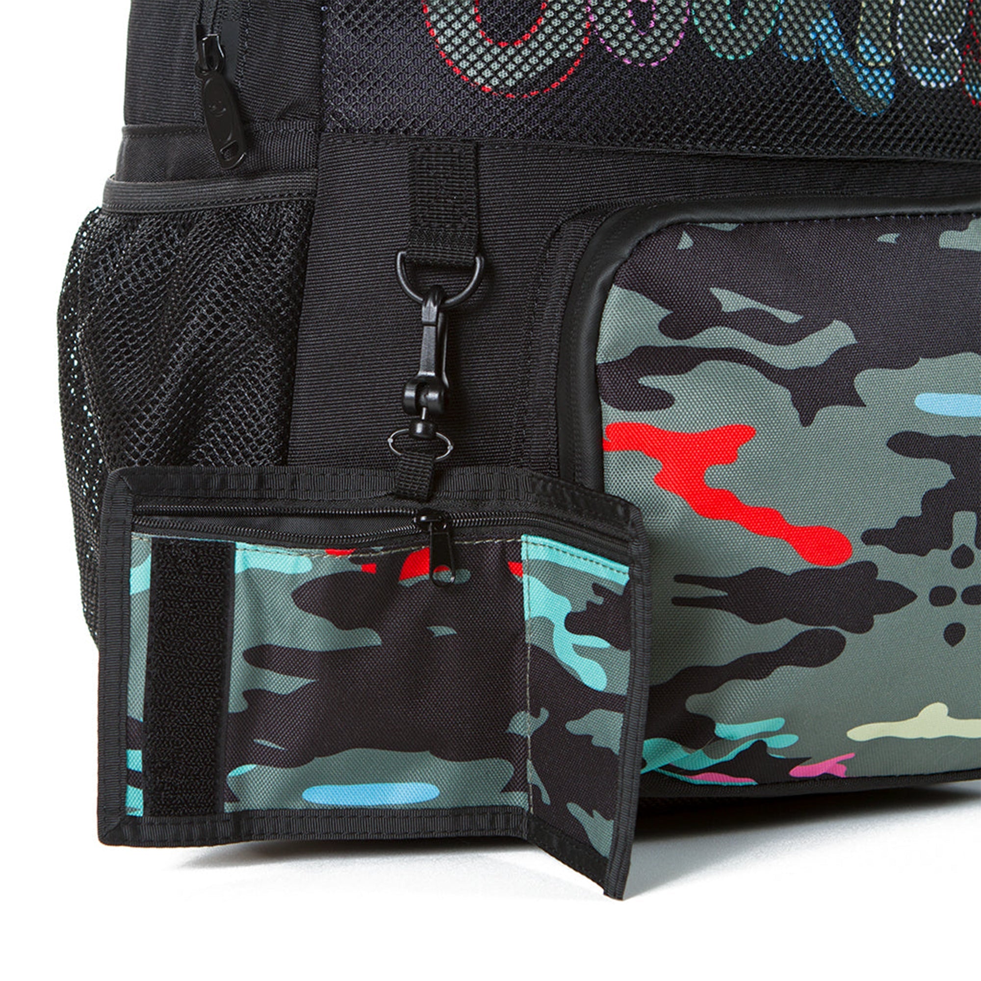SprayGround Men Trinity Inverted Reality Backpack (Rainbow Camo)