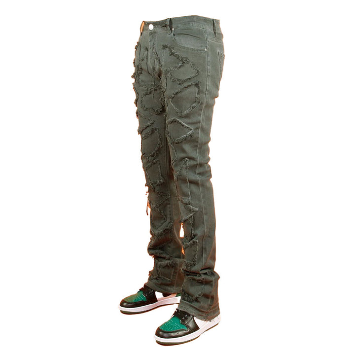 Cooper 9 LA Men 508 Maze Stack Jeans (Charcoal)-Nexus Clothing