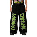 Corrupt K-9 Men Silence Speaks Wide Sweatpants Black Green