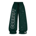 Corrupt K-9 Men Zaa Hits Baggy Flare Sweats Olive Green