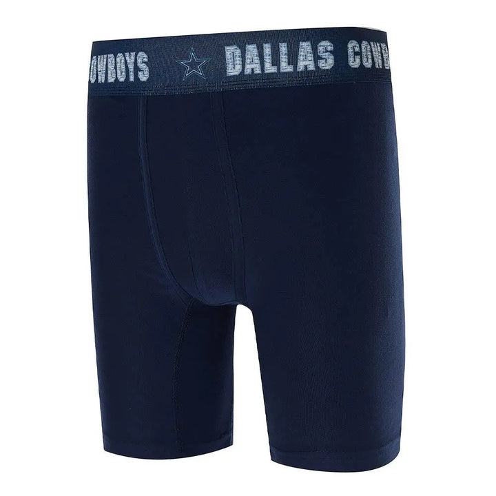 Dallas Cowboys Men's Zest Packaged Boxer Brief-Navy-Small-Nexus Clothing