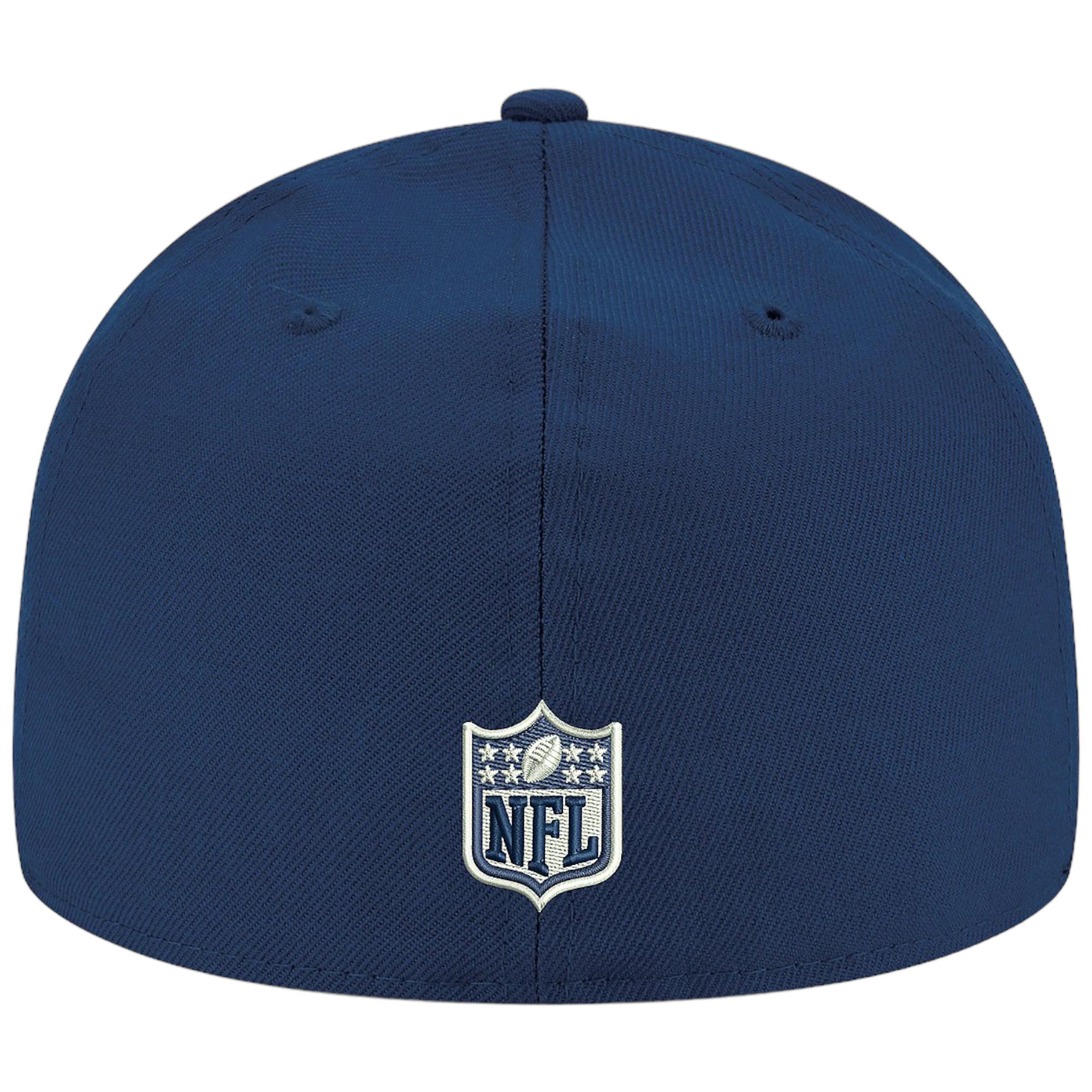 Dallas Cowboys New Era Men NFL Shield 59Fifty Fitted Hat (Navy)-Nexus Clothing
