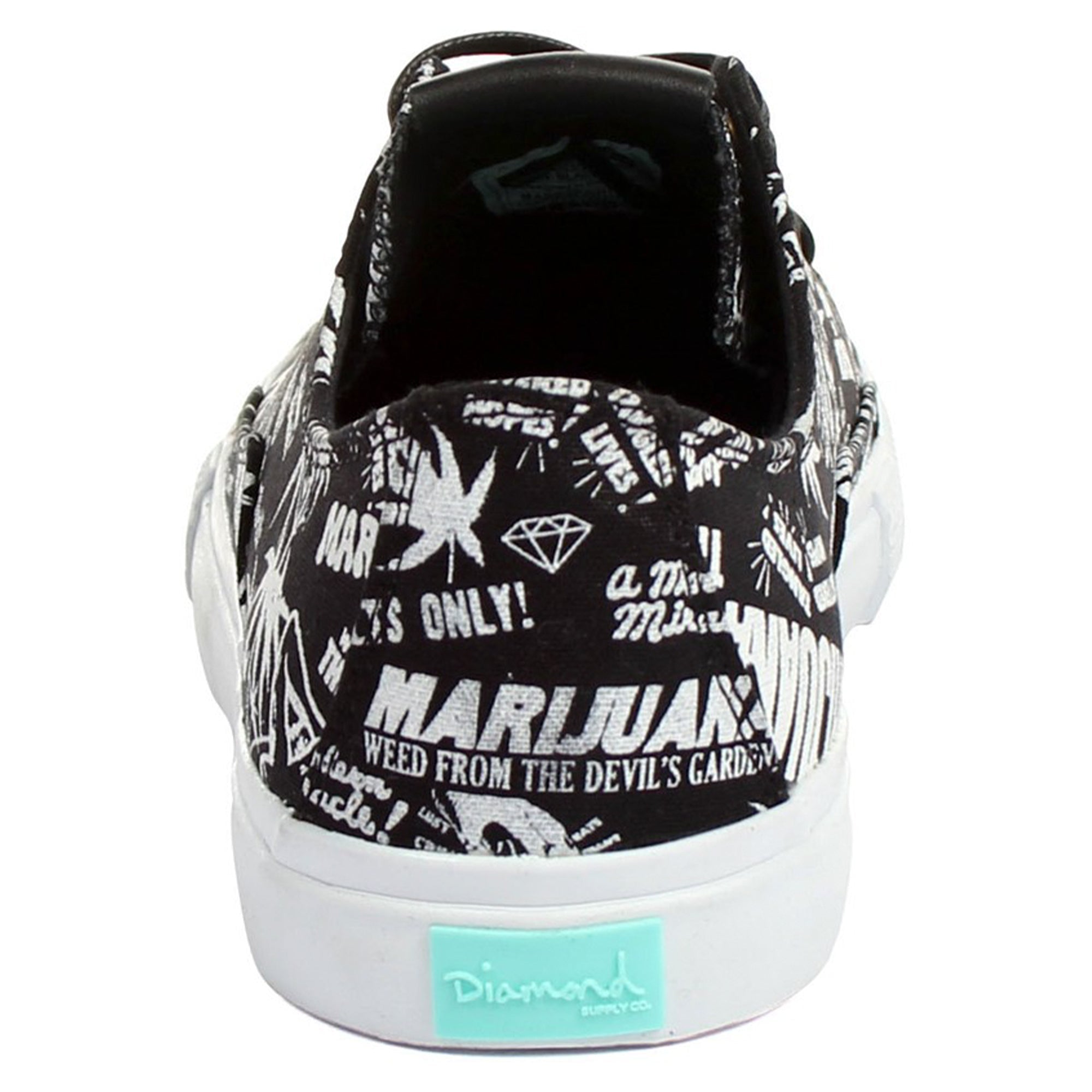 Diamond Supply Co. Men Brilliant Low Black Hemp Sneaker (Black Hemp)-Black Hemp-11-Nexus Clothing
