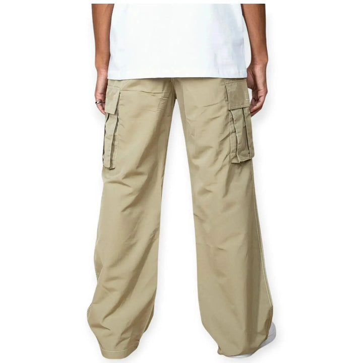 EPTM Men Campus Cargo Stacked Pants (Tan)-Nexus Clothing